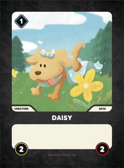 Daisy — Bow creature, Doginal Dogs Legends TCG