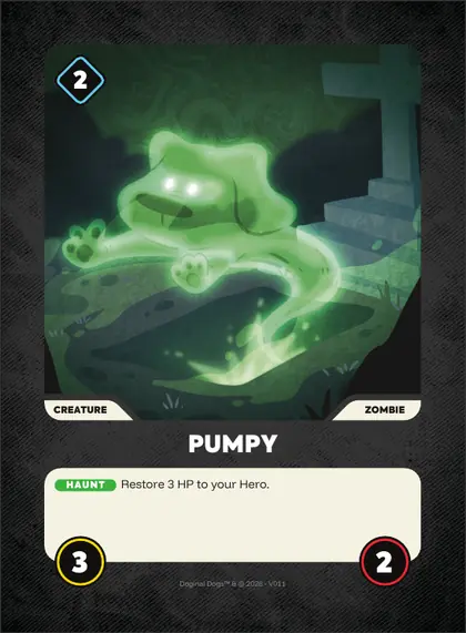 Pumpy — Zombie creature, Doginal Dogs Legends TCG