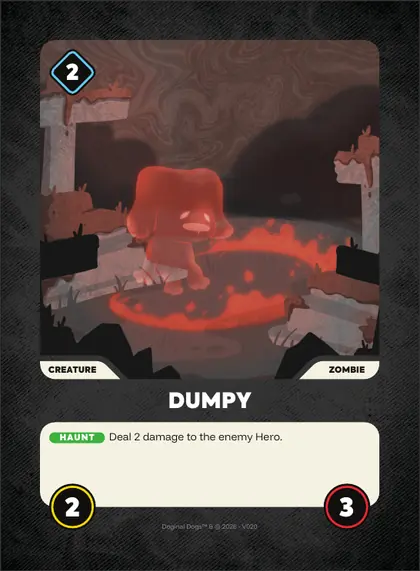 Dumpy — Zombie creature, Doginal Dogs Legends TCG