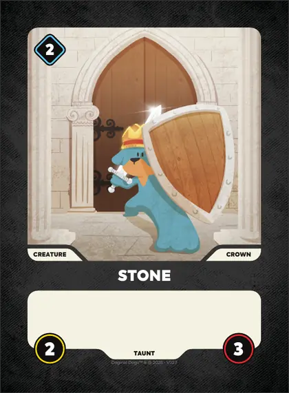 Stone — Crown creature, Doginal Dogs Legends TCG