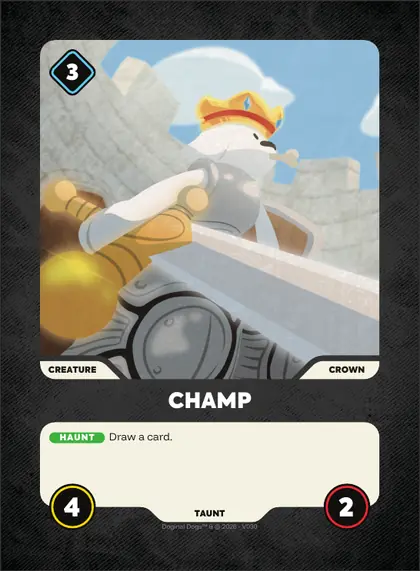 Champ — Crown creature, Doginal Dogs Legends TCG