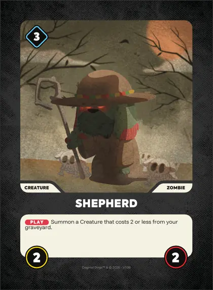 Shepherd — Zombie creature, Doginal Dogs Legends TCG