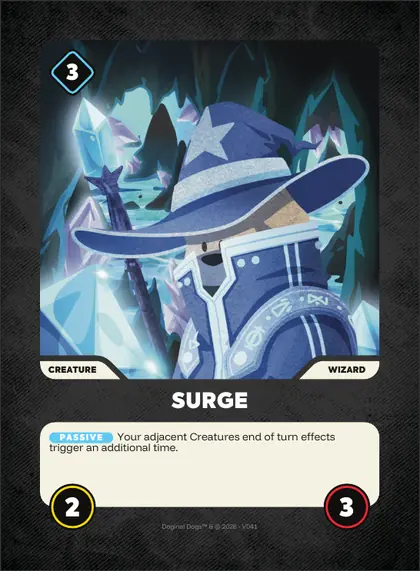 Surge — Wizard creature, Doginal Dogs Legends TCG