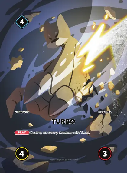 Turbo — Neutral creature, Doginal Dogs Legends TCG