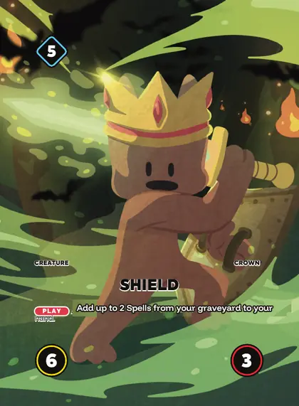 Shield — Crown creature, Doginal Dogs Legends TCG