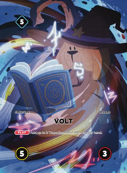 Volt — Wizard creature, Doginal Dogs Legends TCG