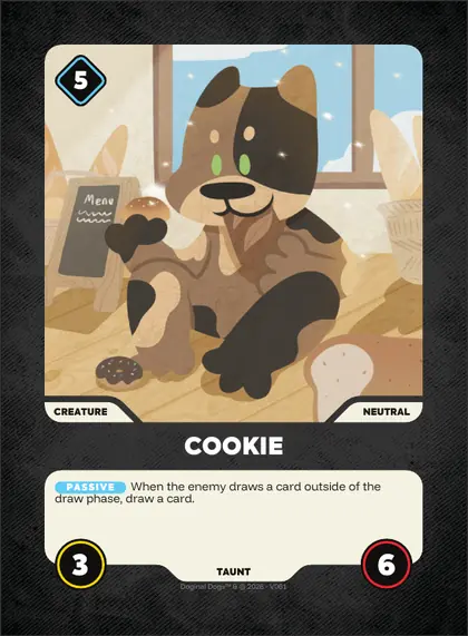 Cookie — Neutral creature, Doginal Dogs Legends TCG