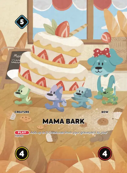 Mama Bark — Bow creature, Doginal Dogs Legends TCG
