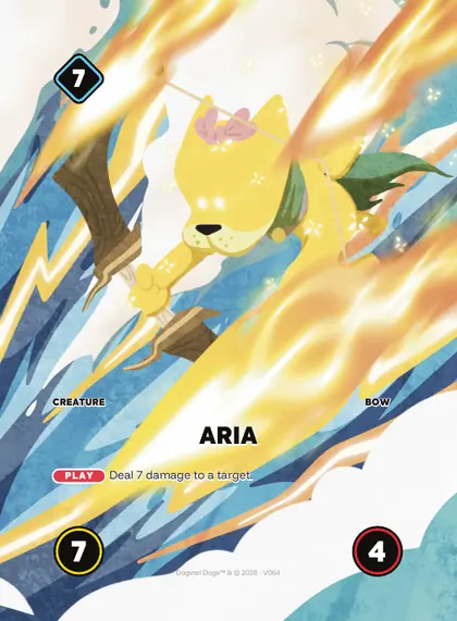 Aria — Bow creature, Doginal Dogs Legends TCG