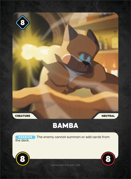 Bamba — Neutral creature, Doginal Dogs Legends TCG