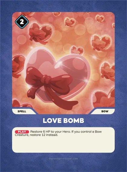 Love Bomb — Bow spell, Doginal Dogs Legends TCG
