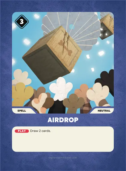 Airdrop — Neutral spell, Doginal Dogs Legends TCG