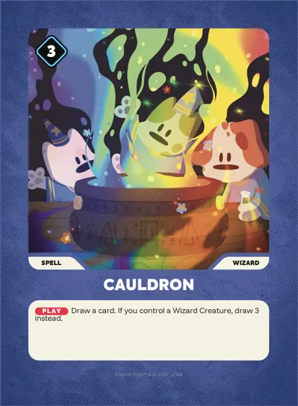 Cauldron — Wizard spell, Doginal Dogs Legends TCG