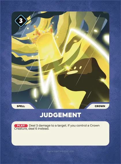 Judgement — Crown spell, Doginal Dogs Legends TCG