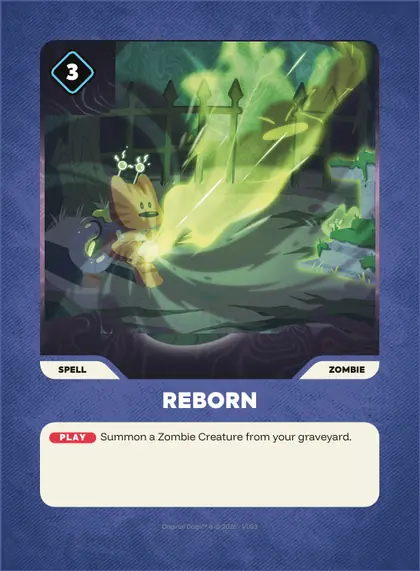 Reborn — Zombie spell, Doginal Dogs Legends TCG