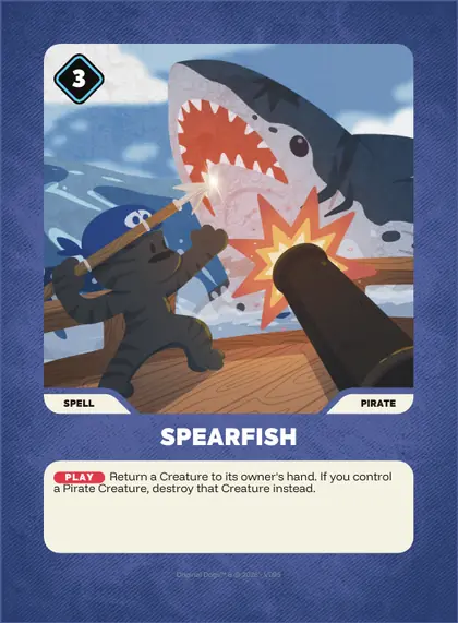 Spearfish — Pirate spell, Doginal Dogs Legends TCG