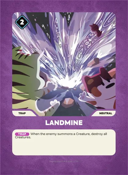 Landmine — Neutral trap, Doginal Dogs Legends TCG
